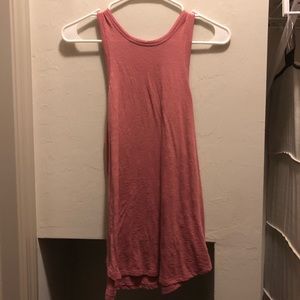 PINK High Neck Tank Top - Mauve